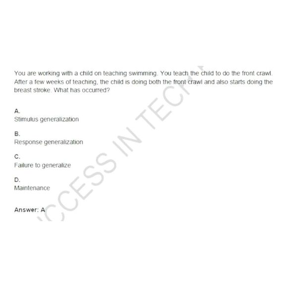 Printout BCBA Board Certified Behavior Analyst Exam Study Guide - Picture 4 of 6